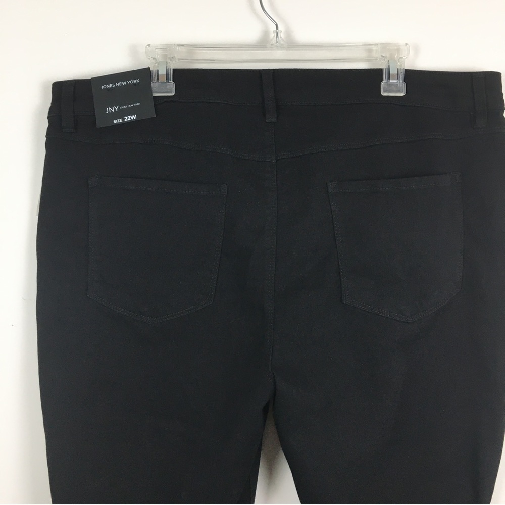 NWT Jones New York Repreve Black Jeans Sz 22W Stretch Skinny Eco Friendly Goth - Picture 9 of 13